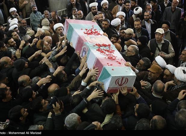 مراسم تشیع پیکر ۷ شهید مدافع حرم در تهران برگزار شد