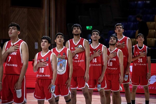تیم بسکتبال نوجوانان ایران در رده ششم کاپ آسیا ایستاد