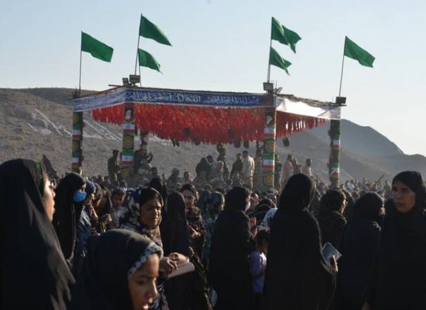 تشییع و تدفین شهید گمنام در شهر بیکاه رودان