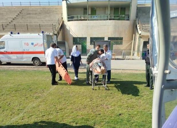 انتقال هوایی مصدوم سقوط از ارتفاع در کامیاران به بیمارستان سنندج