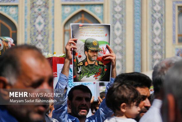 برگزاری مراسم گرامیداشت اربعین شهادت سردار صفرپور در شیراز