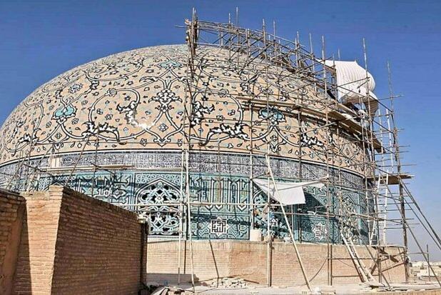 تشریح شرایط مرمت یک پروژه ملی؛ چالش های گنبد شیخ لطف‌الله برای حفاظت
