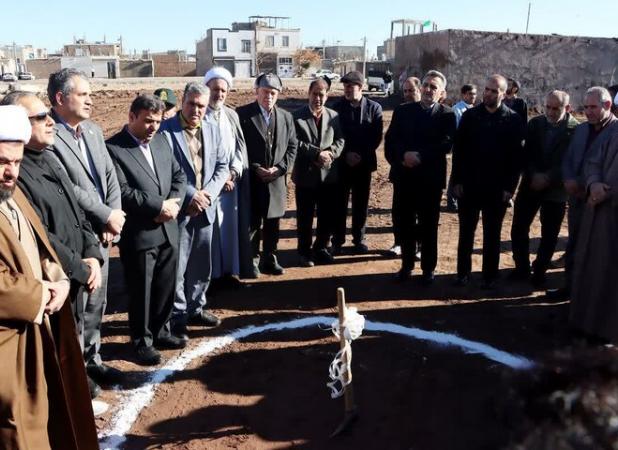 کلنگ احداث مدرسه ۱۲ کلاسه در شهر اقبالیه به زمین زده شد