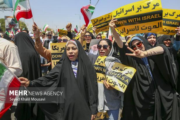 فریاد آزادی‌خواهی برای غزه در سراسر خوزستان طنین‌انداز شد