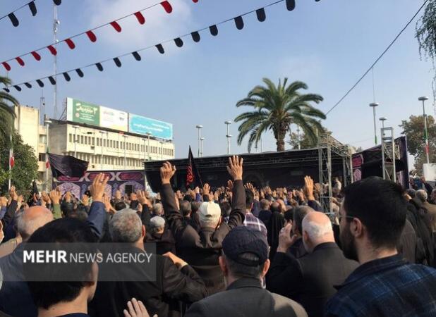 خروش «یا زهرا» در رشت؛ پیوند نام مادر و فرزندان در تشییع شهدای گمنام