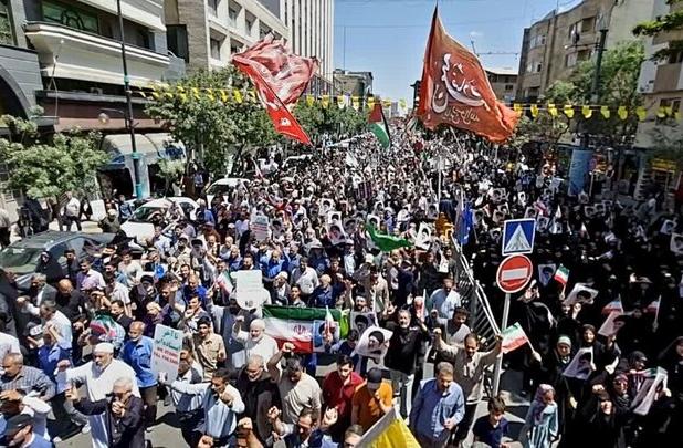 راهپیمایی محکومیت جنایات صهیونیسم در مشهد 