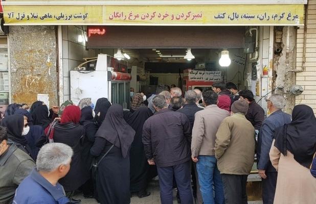 صف طولانی مردم برای خرید گوشت حاشیه‌ساز شد