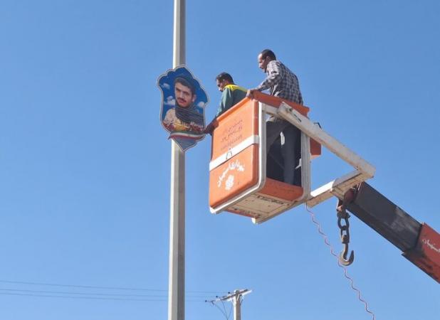 زاهدی: ۱۳۰ قاب جدید از شهدا در ورودی شهرستان تربت حیدریه نصب می شود