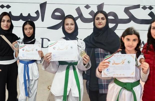 درخشش دختران تکواندوکار آستارایی در مسابقات قهرمانی گیلان