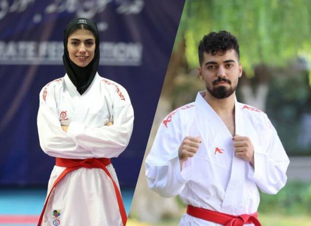 طلای یلدا و برنز ماهان در رقابت‌های قهرمانی کاراته آسیا
