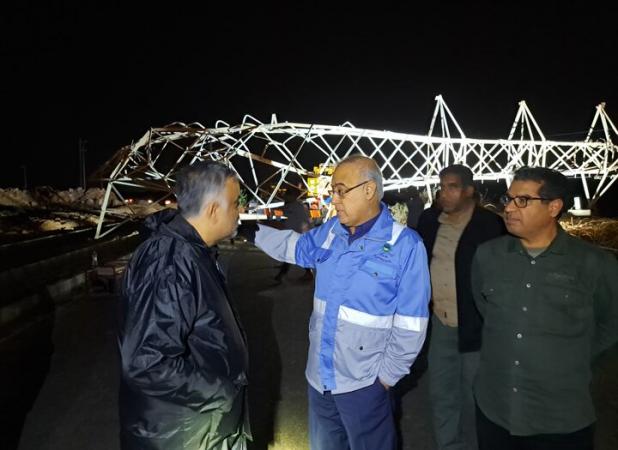 حضور استاندار هرمزگان در قشم؛  تلاش برای پایداری برق جزیره ادامه دارد