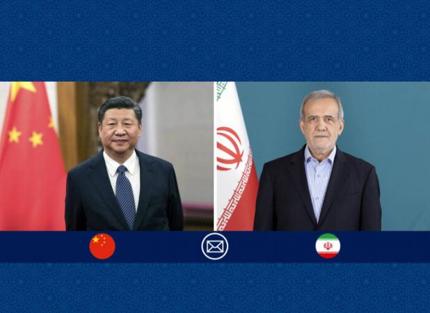 پیام تبریک پزشکیان به رئیس جمهوری خلق چین