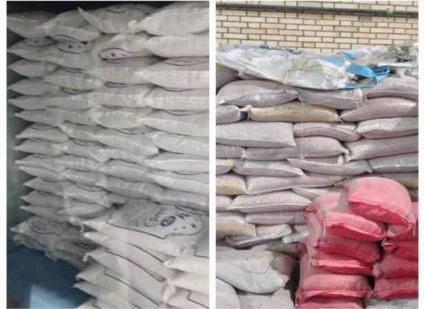 ۶ تُن برنج و لوبیا احتکار شده در زرقان کشف شد