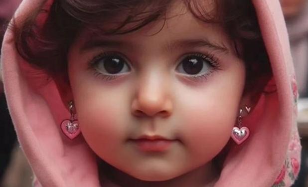  «دختر کاپشن صورتی با گوشواره قلبی»+عکس واقعی