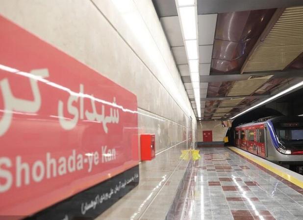 از سرگیری حرکت قطارها در خط ۶ مترو تهران پس از رفع نقص فنی