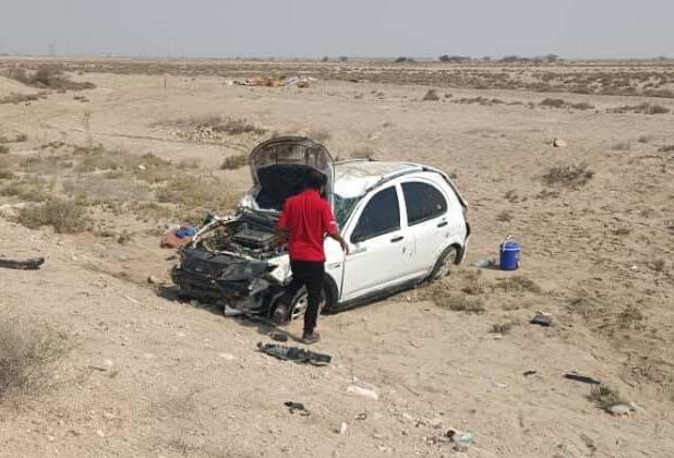 ۳ مصدوم بر اثر واژگونی خودرو در تنگستان