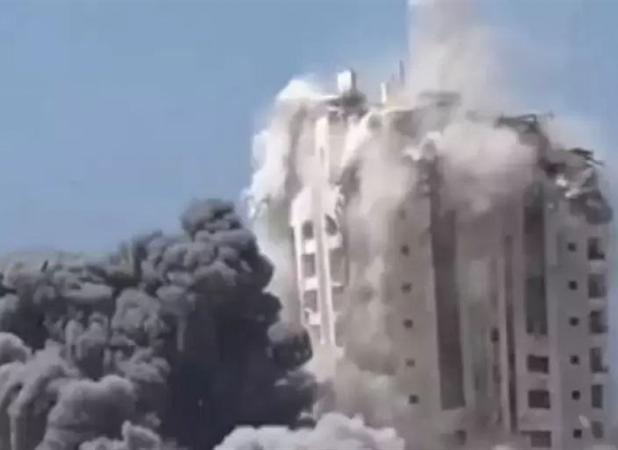 اولین واکنش حماس به اقدام صهیونیست ها در هدف قرار دادن برج مسکونی در غزه