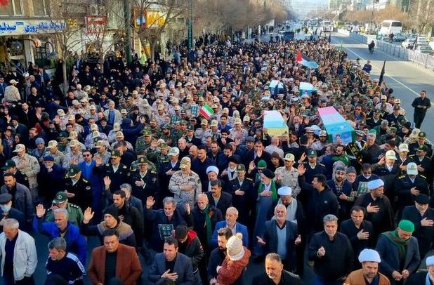 برگزاری مراسم تشییع پیکر مطهر ۴ شهید در مشهد 