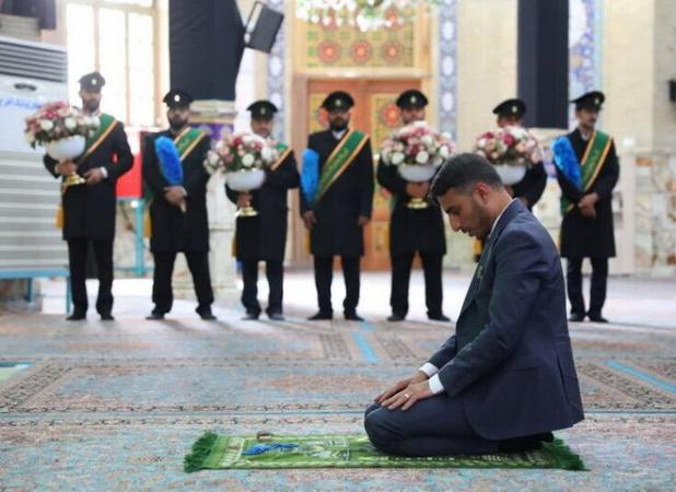 استاندار نجف خادم مسجد مقدس جمکران شد