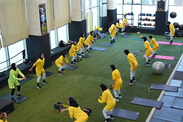 نخستین تمرین تیم ملی فوتبال بانوان در مجموعه پک