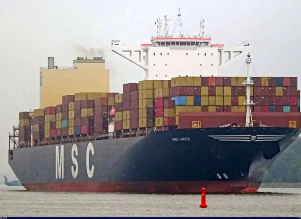 ۷ خدمه دیگر کشتی توقیفی «MSC ARIES» آزاد شدند