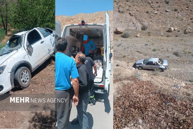 واژگونی خودروی سواری درپیچ «شاه ورس» کلاک دماوند؛۳نفر مصدوم شدند