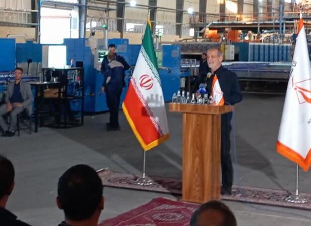 رئیس‌جمهور یک واحد صنعتی تولید ظروف شیشه‌ای را در زنجان افتتاح کرد
