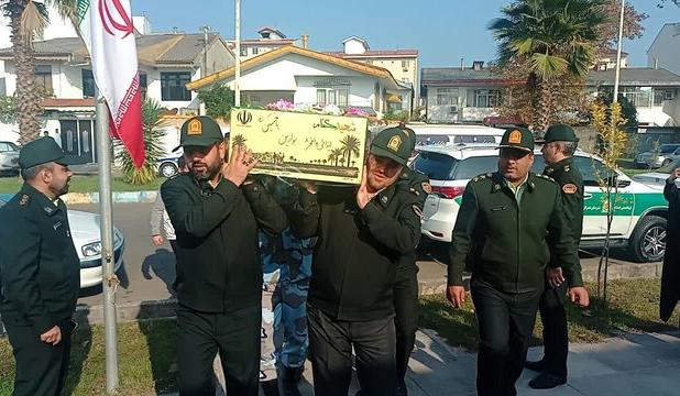 تشییع پیکر شهید گمنام در بندرانزلی