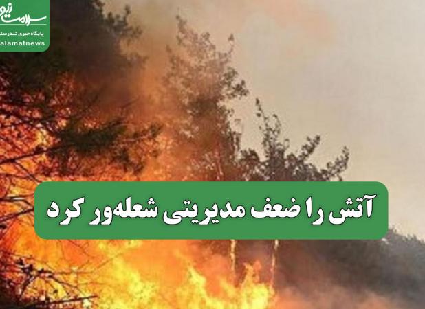 آتش را ضعف مدیریتی شعله‌ور کرد