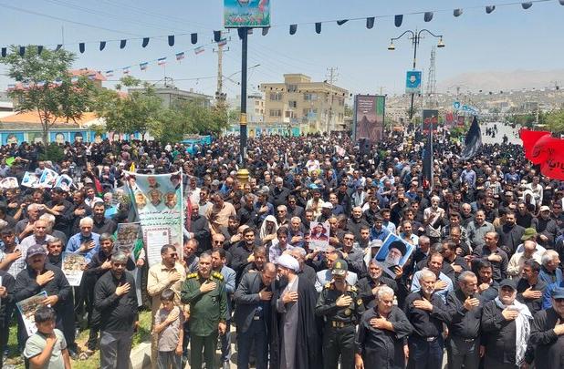 شعار مرگ بر آمریکا و اسرائیل در تجمع عاشورائیان در یاسوج
