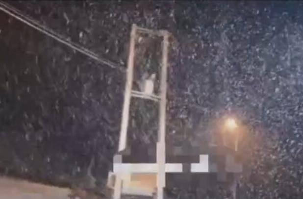 اولین برف پاییزی در گردنه چری شهرستان کوهرنگ