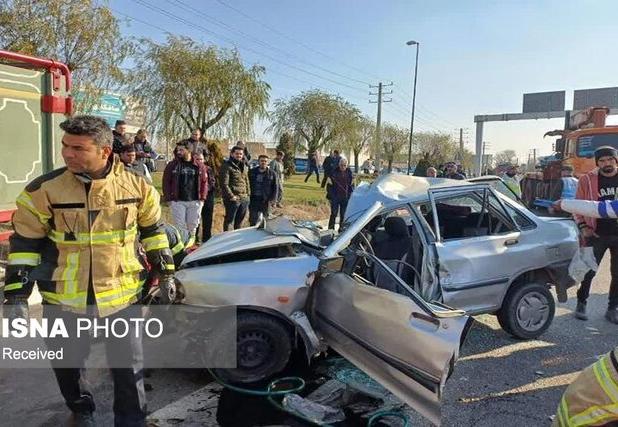 برخورد مرگبار دو کامیون در محور زنجان - قزوین