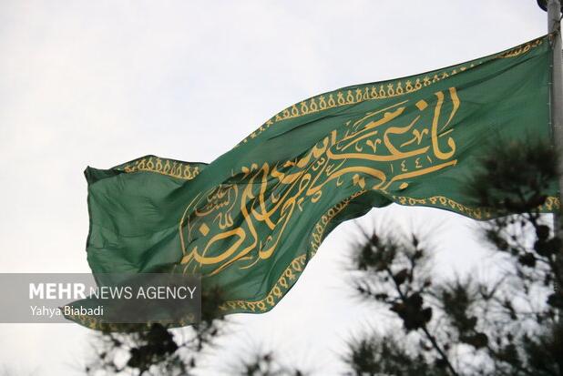 ورود سفیران حامل پرچم متبرک حرم رضوی به ایلام