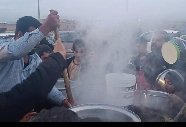 طلب باران با پخت غذای نذری در شهرستان مرزی خواف