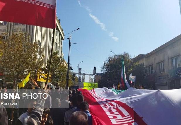 آغاز راهپیمایی ۱۳ آبان در استان زنجان