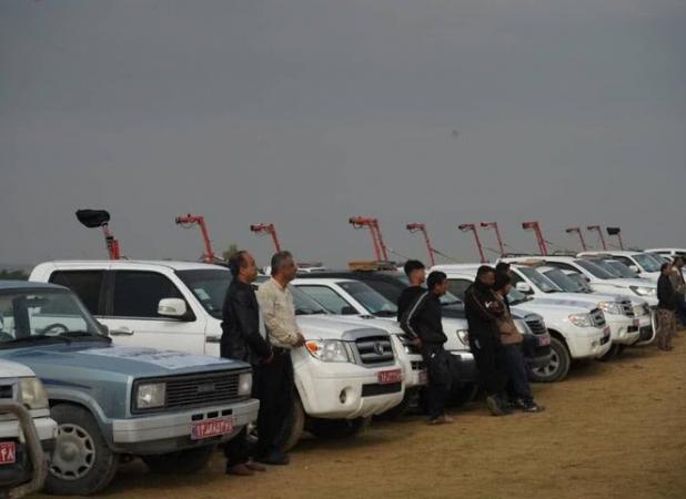 رزمایش مقابله با آفت ملخ صحرایی در بوشهر برگزار شد