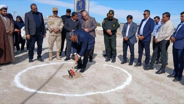 آغاز عملیات احداث هنرستان دخترانه و سالن ورزشی در شهر طبل قشم