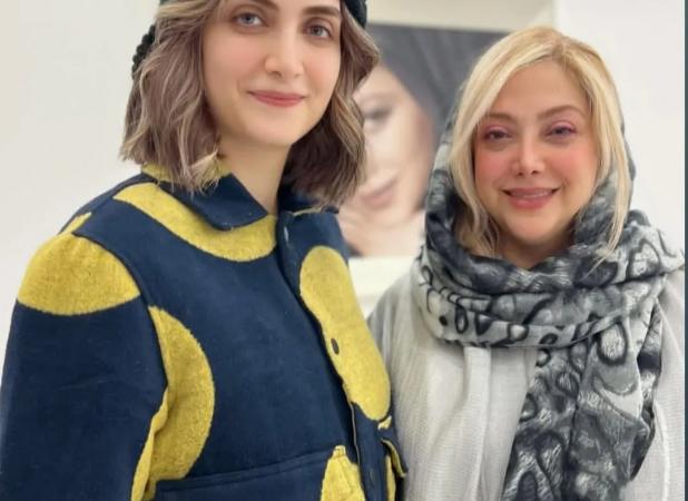 عکس الناز ملک در آرایشگاه خانم بازیگر مشهور