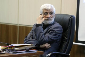 تصویری از سعید جلیلی در نمایشگاه کتاب تهران