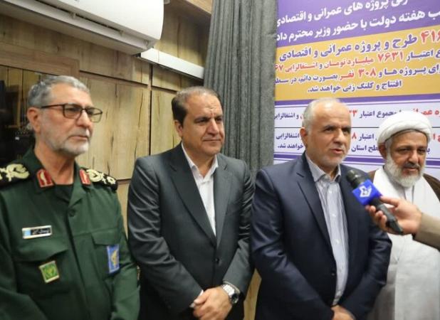 افتتاح یا کلنگ‌زنی ۴۱۶ طرح عمرانی در ایلام