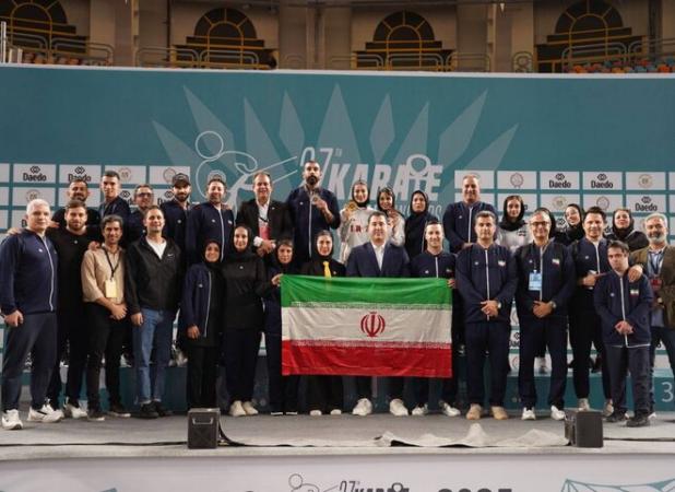 کاراته کاهای ایران روی سکوی نایب قهرمانی جهان