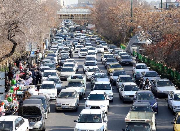 ترافیک سنگین در شریان‌های اصلی تهران
