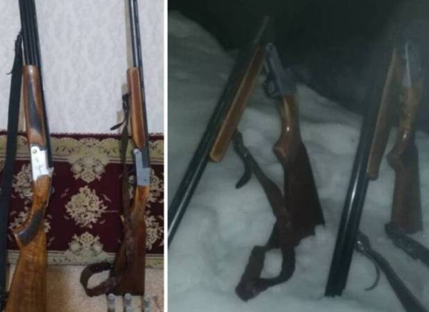 کشف و ضبط دو قبضه سلاح شکاری از متخلفان پیش از شروع شکار در زریبار