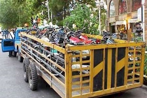 توقیف موتور سیکلت های قاچاق در آبادان