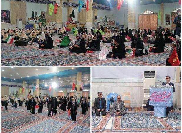 اجتماع هیئت‌های دانش‌آموزی مدارس زابل در مصلی المهدی