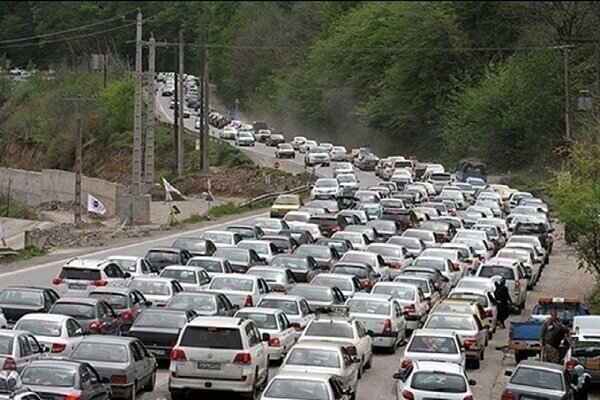 ترافیک سنگین در جاده‌های شمالی