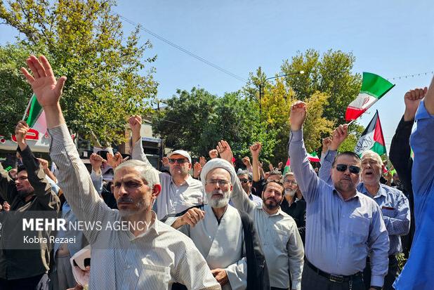 تصاویری از برگزاری راهپیمایی جمعه خشم و نصر در دماوند و گلستان