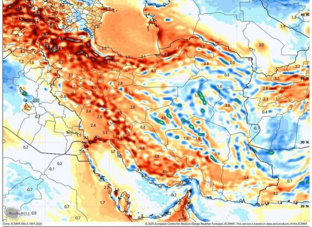 هشدار افزایش شدید گرمای هوا از هفته آینده؛ رگبار باران در ۹ استان