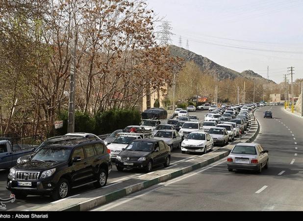 ترافیک سنگین در جاده چالوس/تردد روان در هراز و فیروزکوه