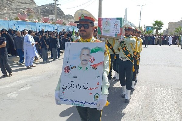 مراسم تشییع پیکر شهید خداداد باقری در زاهدان برگزار شد